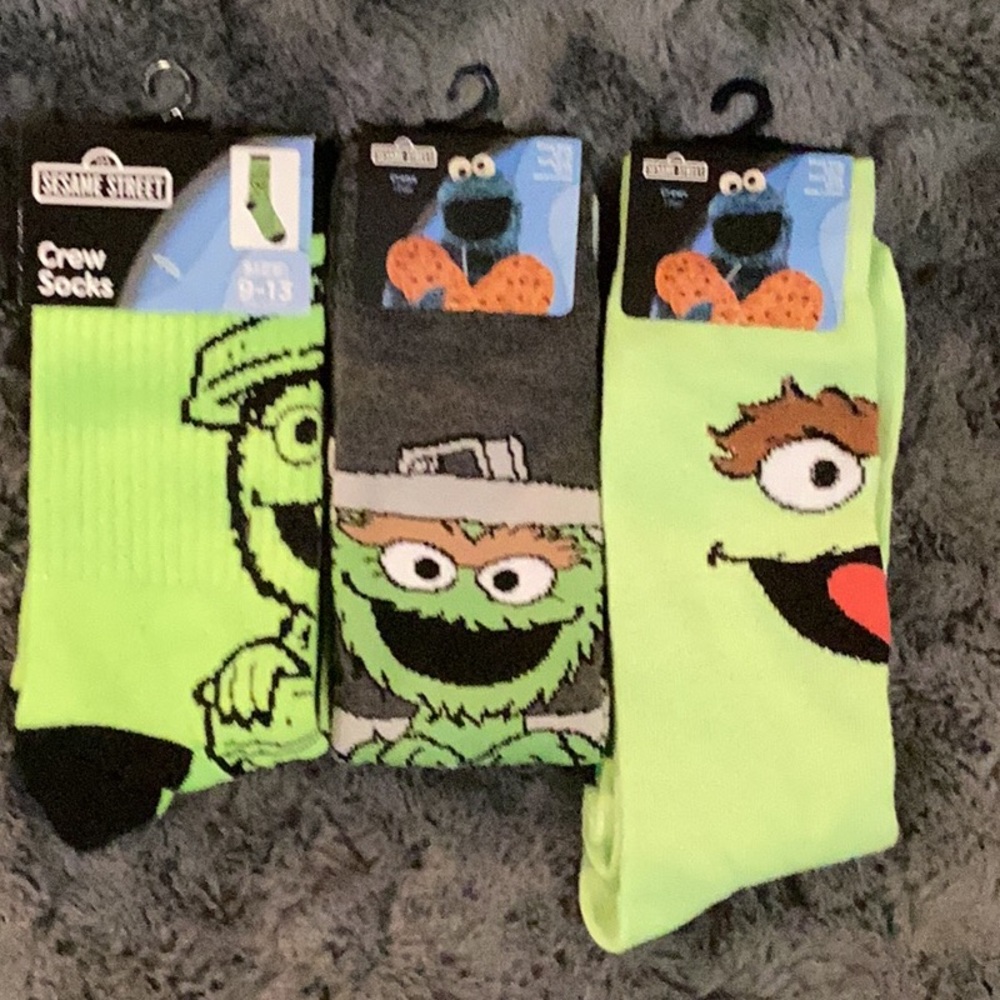 Sesame Street Oscar The Grouch Socks Set